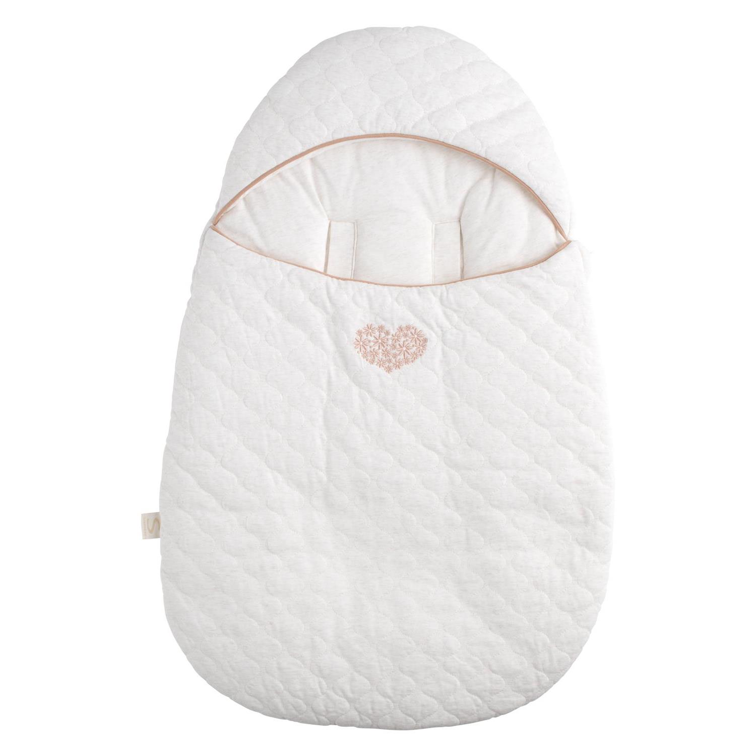 Nid d'ange 5 attaches Petit Coeur BEIGE Sauthon