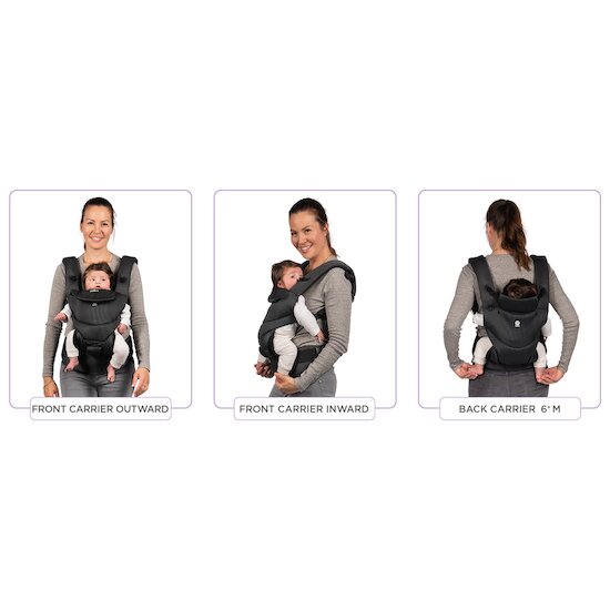 Dooky Porte bébé Urban comfort noir  Dooky Porte bébé Urban comfort noir