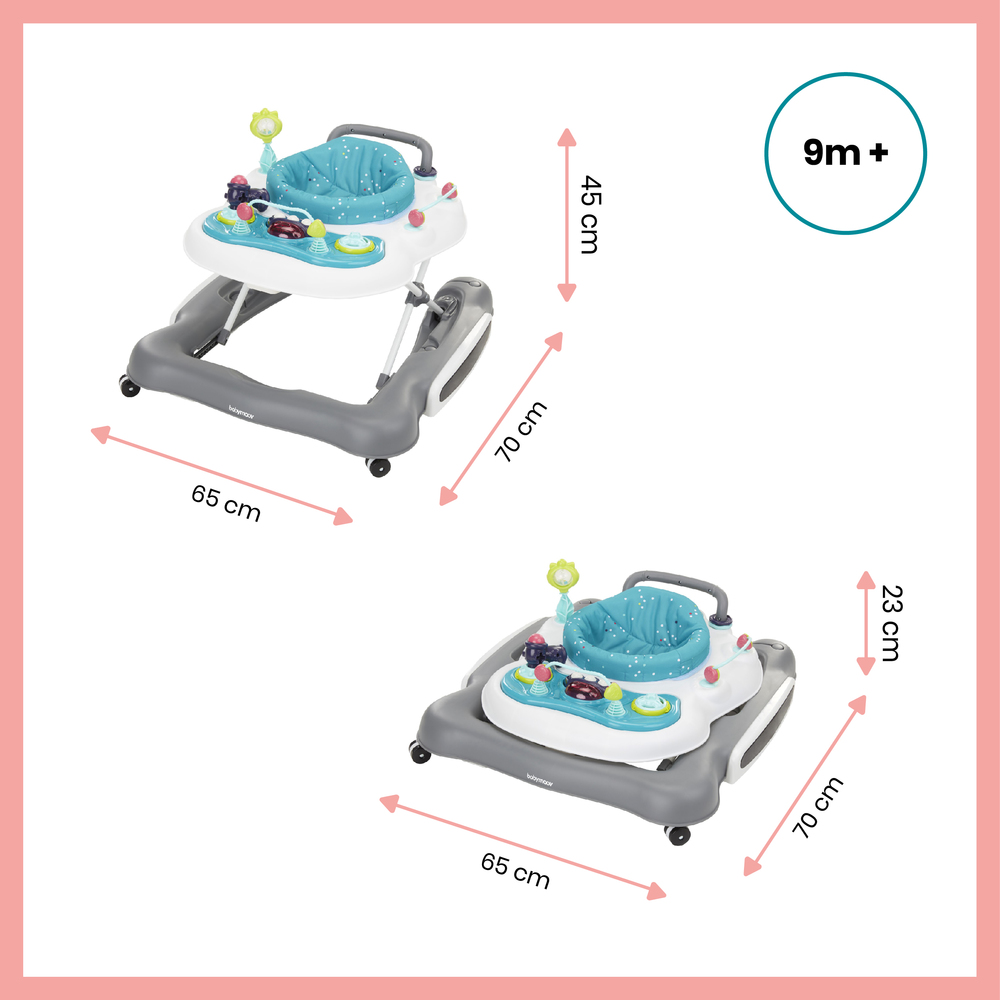 Trotteur évolutif 360° 5-en-1