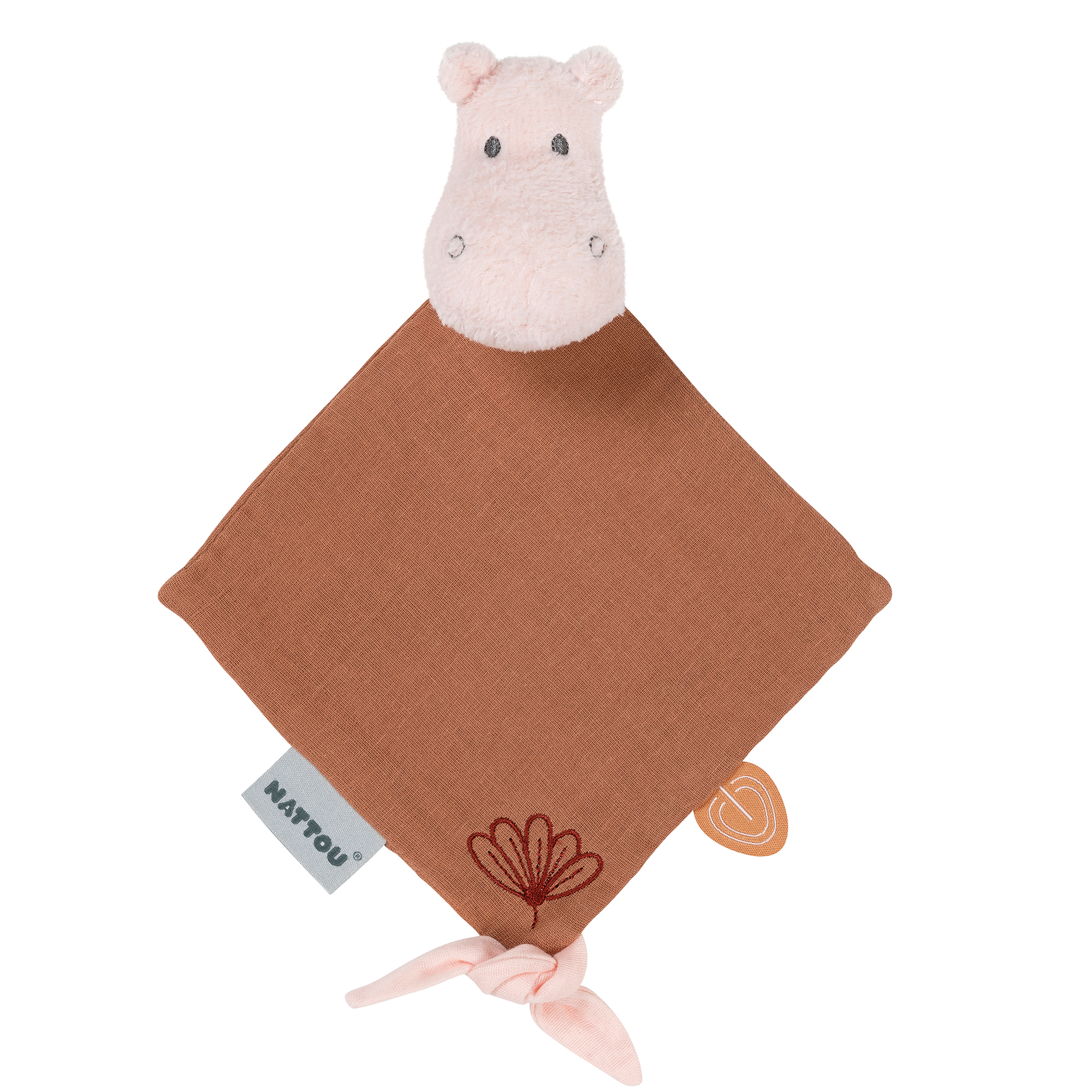 Nattou - Mini doudou Susie hippo ROSE Nattou