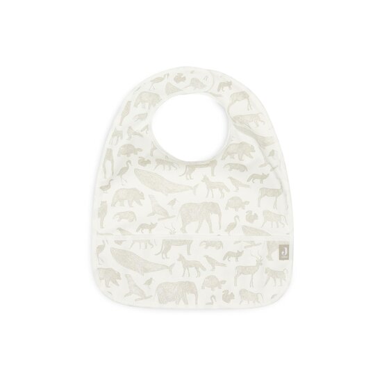 Jollein Lot de 2 bavoirs imperméable animals Olive Green  Jollein Lot de 2 bavoirs imperméable animals Olive Green