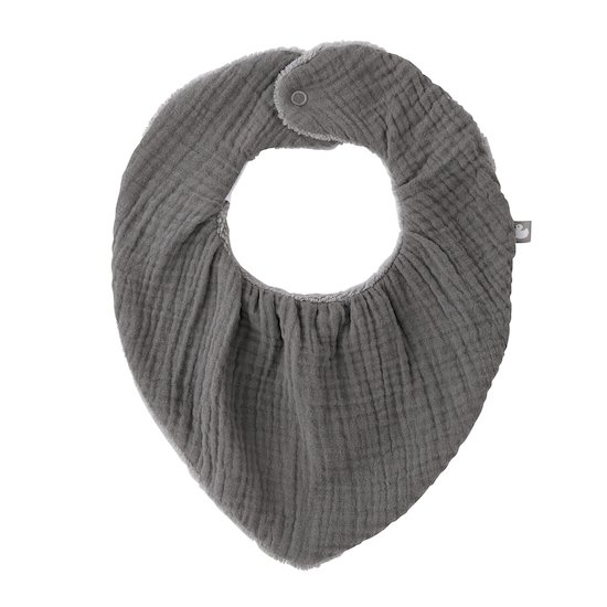 BB&Co Bavoir bandana bambou / gaze Gris 