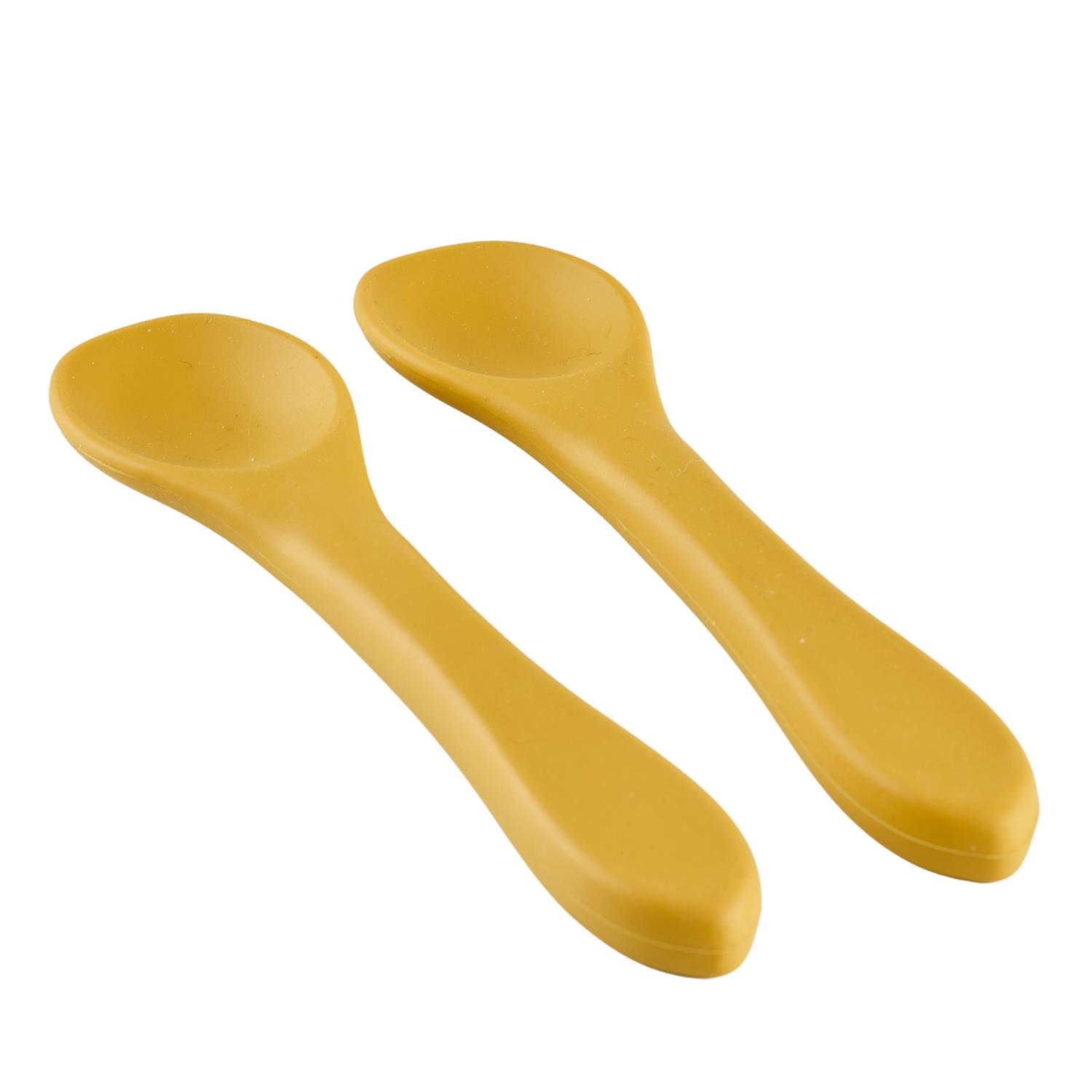 Thermobaby - Lot de 2 cuillères silicone JAUNE Thermobaby 