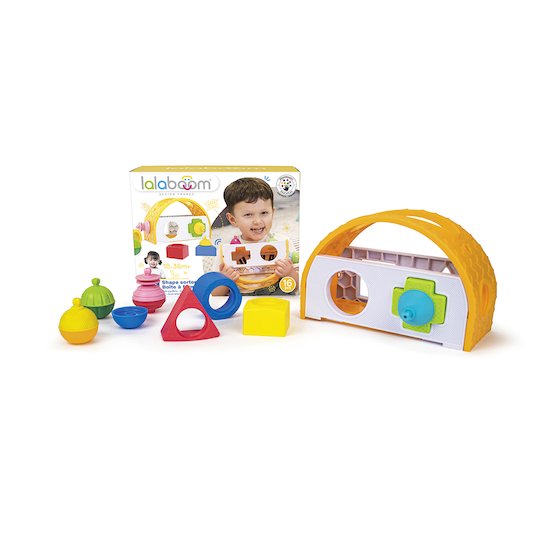 Lalaboom Boîte à formes et jeu de balance 16 pièces Multicolore 