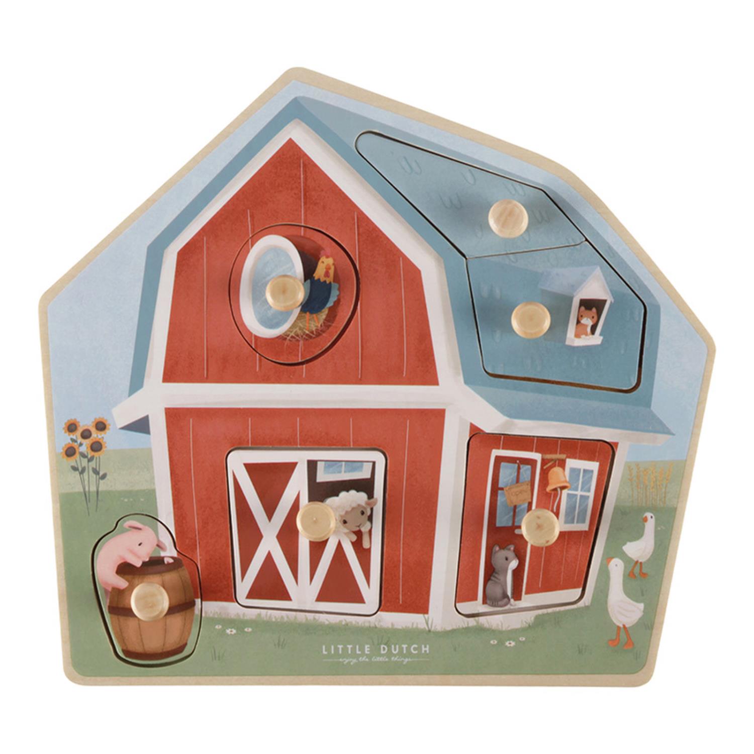 LITTLE DUTCH - Puzzle en bois FSC MULTICOLORE Little Dutch