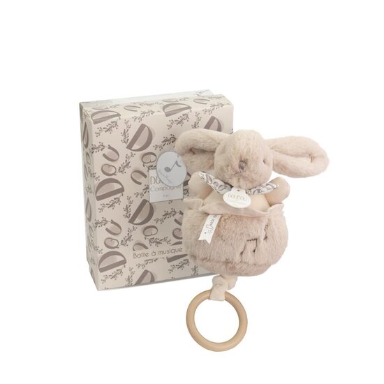 Doudou & Compagnie Boite à musique Lapin Doudou Beige 20 cm Doudou & Compagnie Boite à musique Lapin Doudou Beige 20 cm