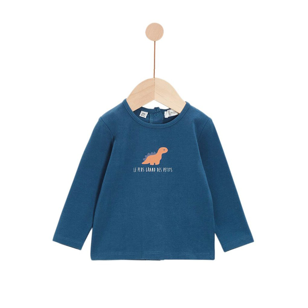Marèse - Pantalon avec bretelles et tee shirt Dinosaure d'Automne VERT Marèse