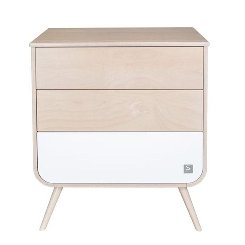 Commode pieds bois Galopin BLANC Sauthon Original