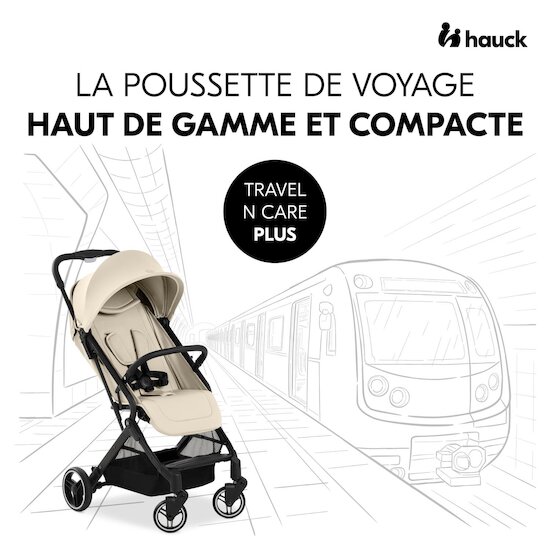 Hauck Poussette Travel N Care Plus Vanilla  Hauck Poussette Travel N Care Plus Vanilla
