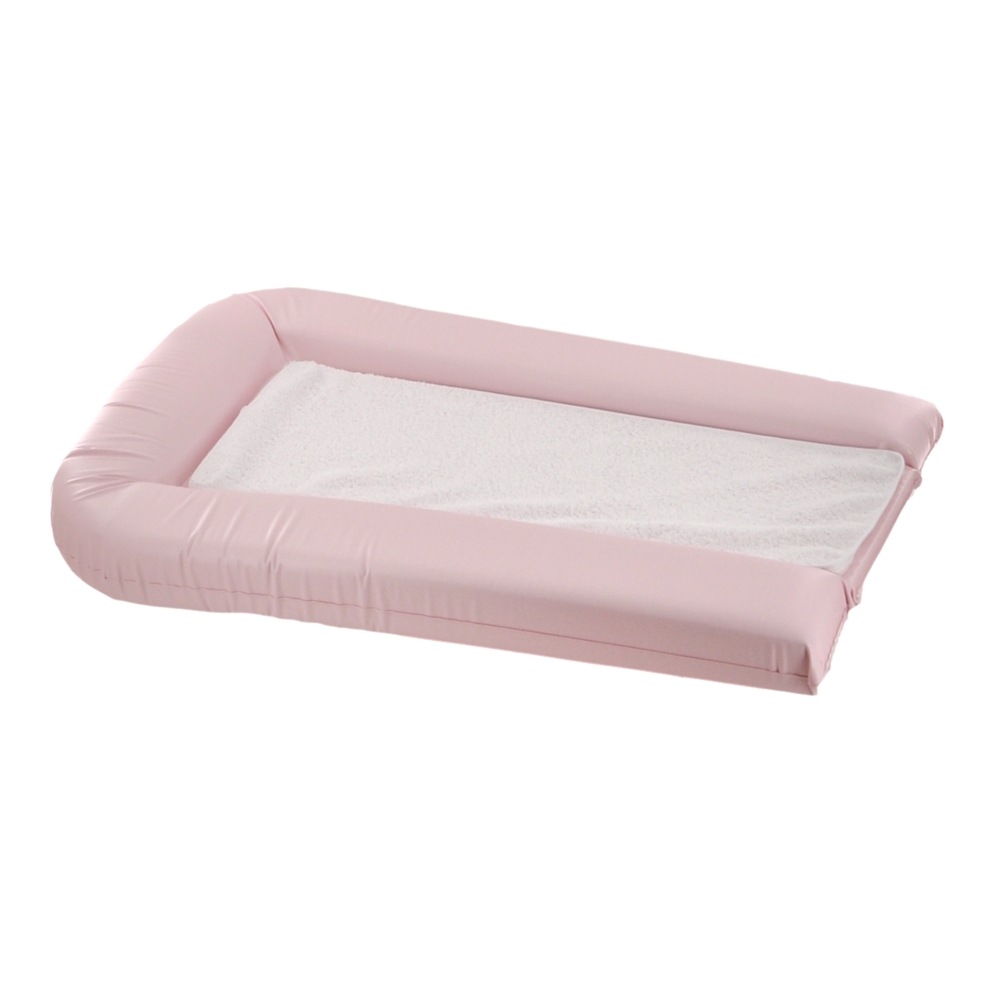 Domiva - Matelas à langer PVC + 2 éponges amovibles ROSE Domiva