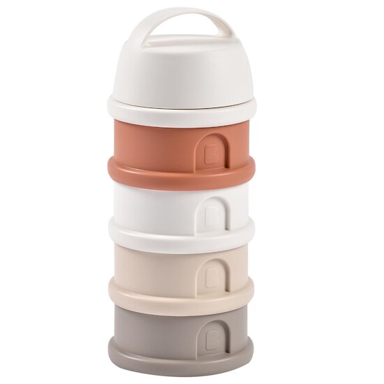 Béaba Boîte doseuse 4 compartiments Cotton white/Terracotta  Béaba Boîte doseuse 4 compartiments Cotton white/Terracotta