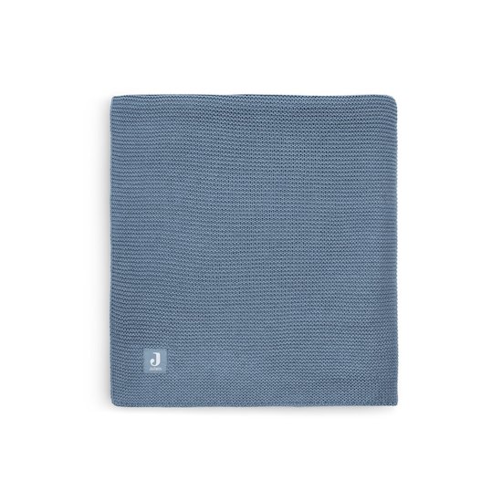 Jollein Couverture basic knit Jeans Blue 100x150 cm