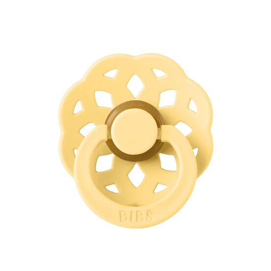 BIBS Tétines Boheme 2 Pack Caoutchouc naturel Pale Butter 