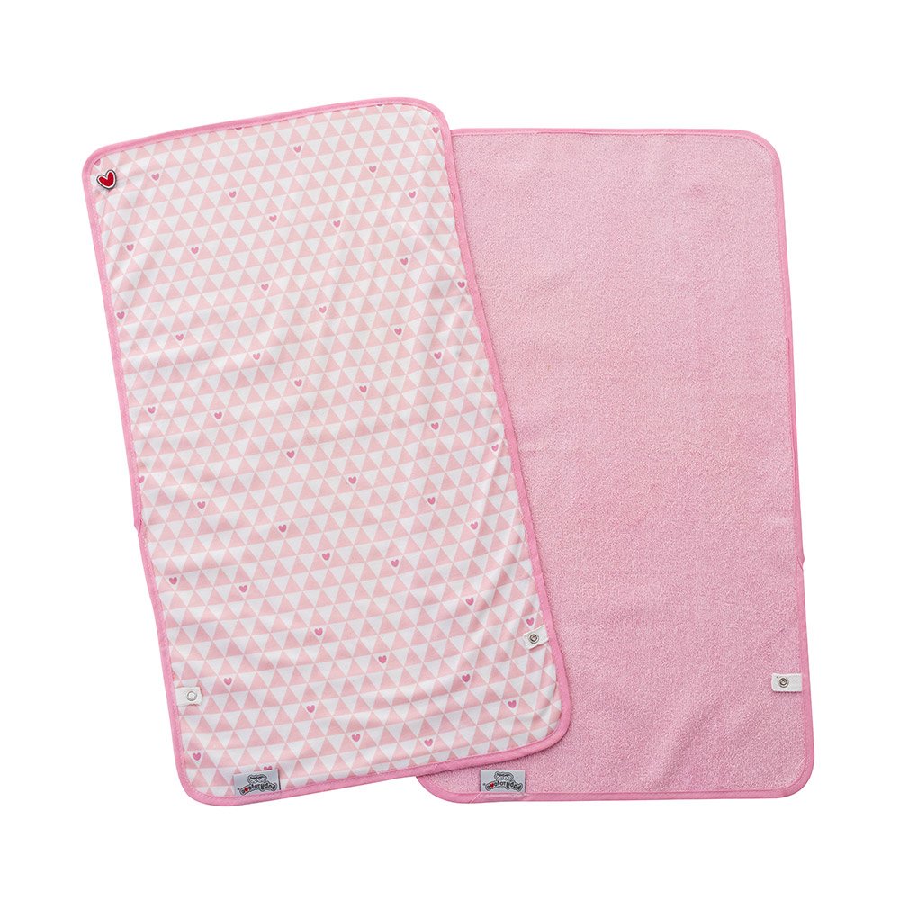 Set de 2 serviettes à langer - pink heart ROSE BabyToLove
