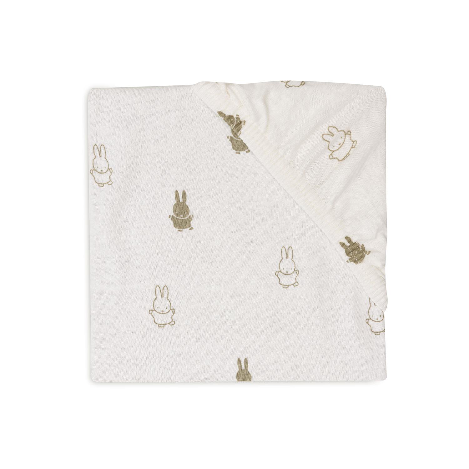 Drap-housse Jersey berceau Miffy VERT Jollein