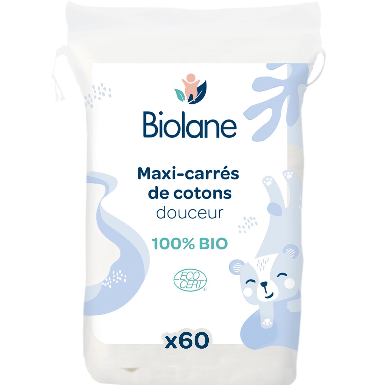 Maxi-carrés de cotons Bio MULTICOLORE Biolane