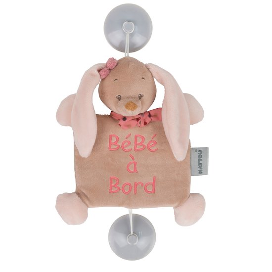 Nattou S&P Bébé à bord rose 