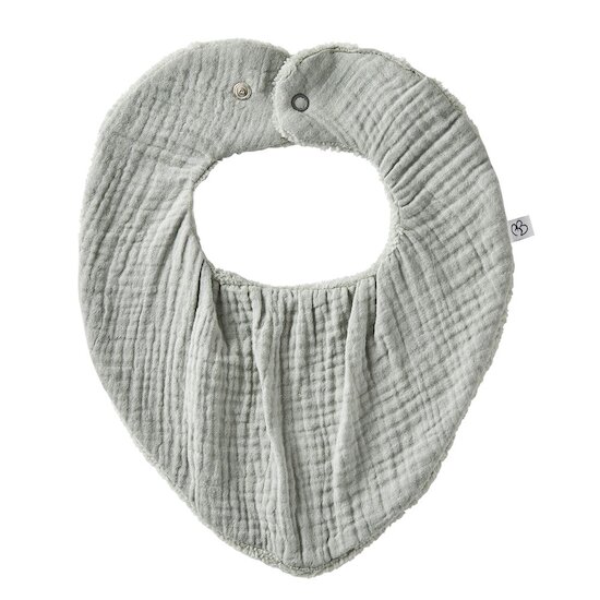 BB&Co Bavoir bandana bambou / gaze Vert De Gris 