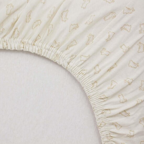 BabyCalin Lot de 2 Draps Housse Jersey  Greenland/blé 