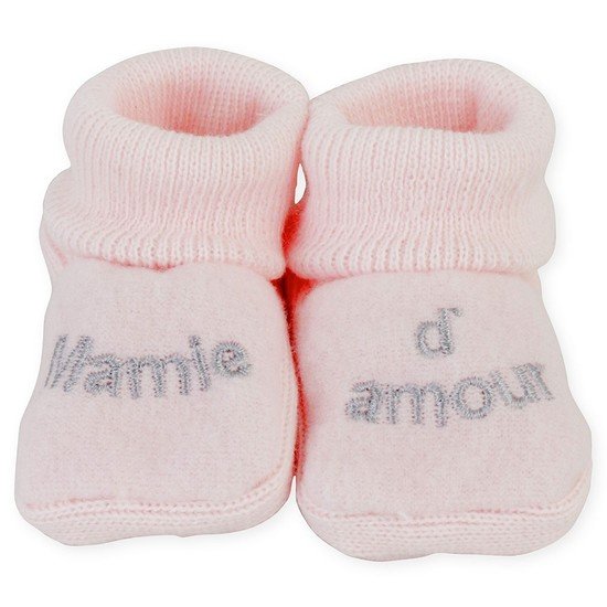 Chaussons Brodes Mamie D Amour Chaussons Bebe De Trois Kilos Sept Chaussons Brodes Mamie D Amour Chaussons Bebe De Trois Kilos Sept
