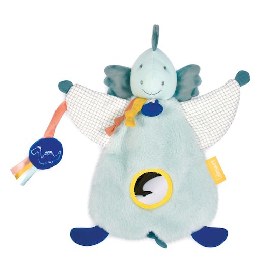 Doudou & Compagnie Marionnette d'éveil Les calinosaures Bleu 25 cm