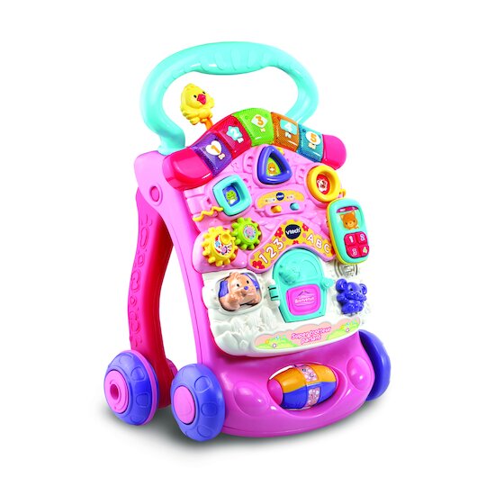 Vtech Baby Super trotteur parlant 2 en 1 Rose  Vtech Baby Super trotteur parlant 2 en 1 Rose