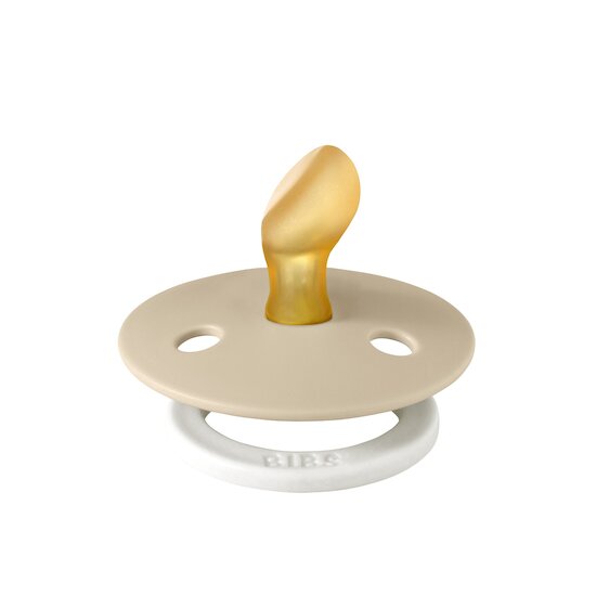 BIBS Tétines Colour Caoutchouc naturel Anatomique Vanilla Glow 