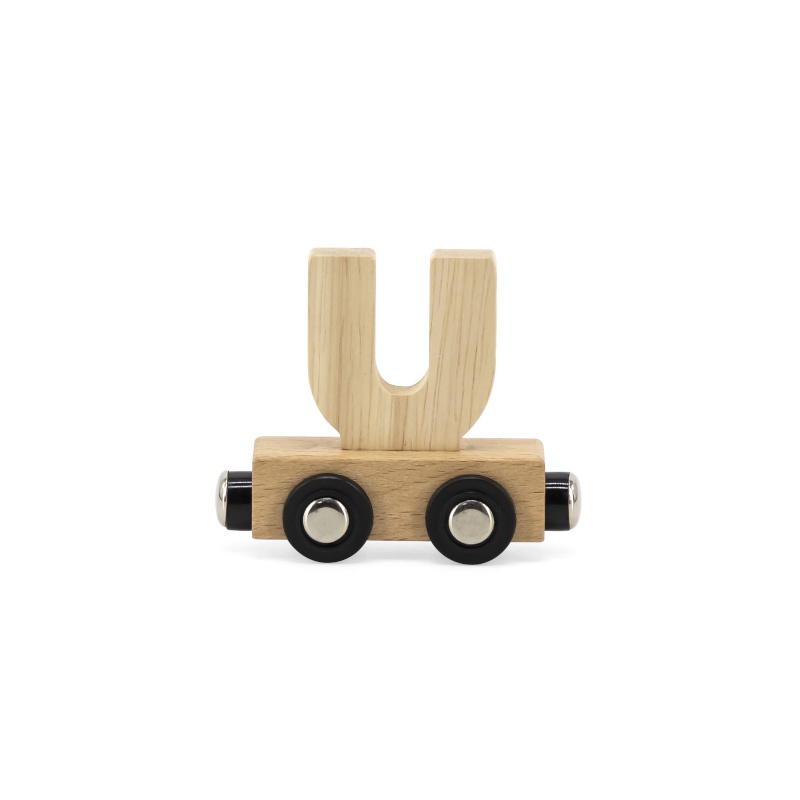 Lettre Train Naturel Lettre U MULTICOLORE Tryco