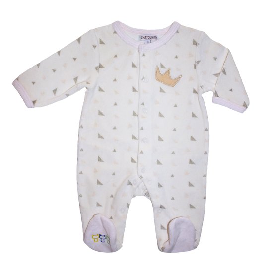 Les Chatounets Pyjama couronne rose 