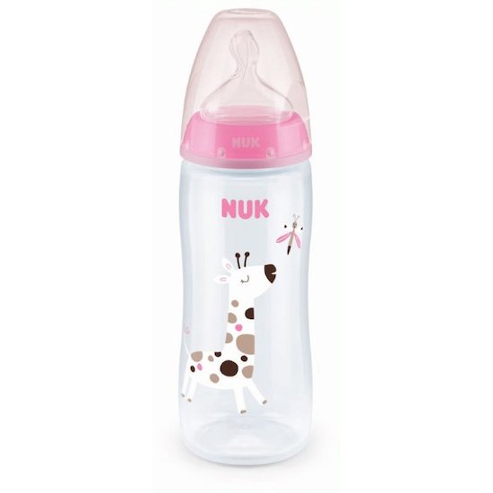 Nuk Biberon FC+ TC silicone Flow Control Rose 360 ml