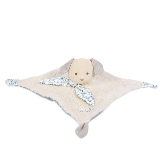 Doudou & Compagnie Doudou Chien en coton bio Bleu 25 cm Doudou & Compagnie Doudou Chien en coton bio Bleu 25 cm