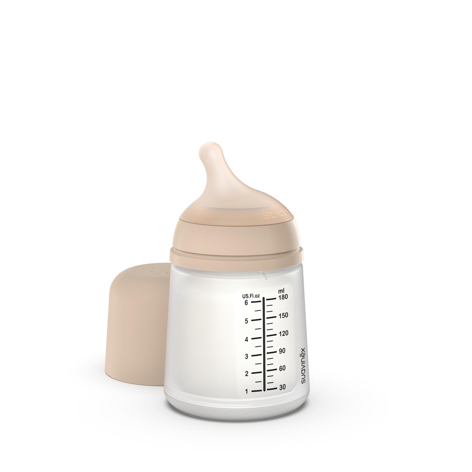 Suavinex - Biberon Anti-Colique Zero.Zero BEIGE Suavinex