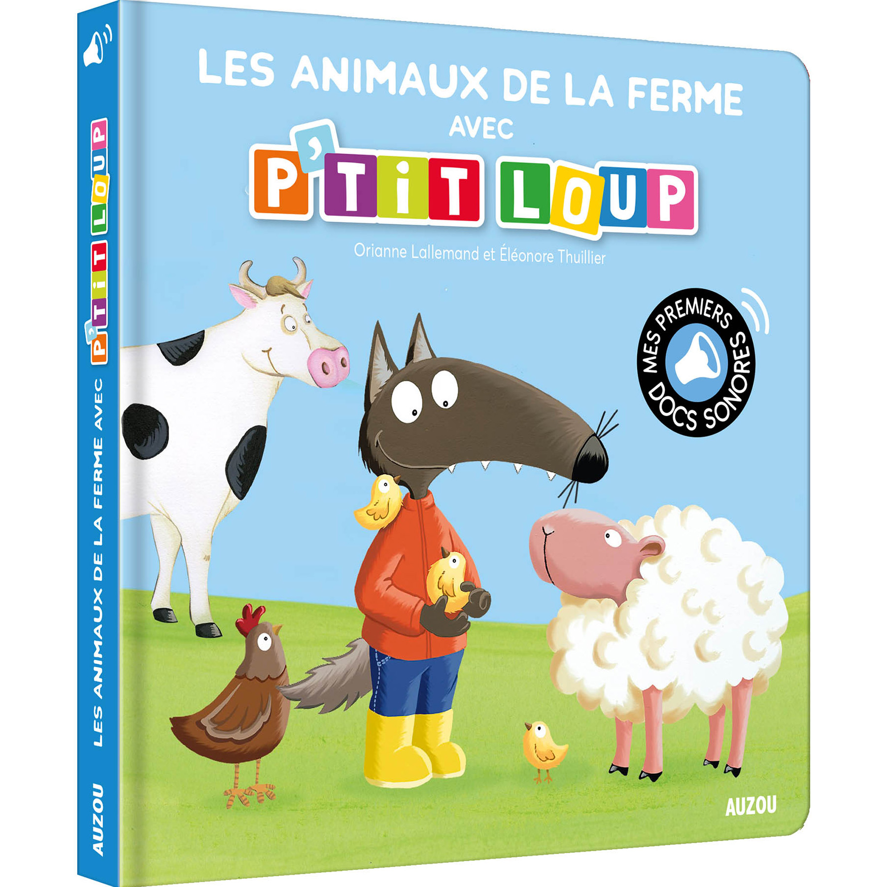 Les animaux de la ferme avec P'tit Loup MULTICOLORE Auzou
