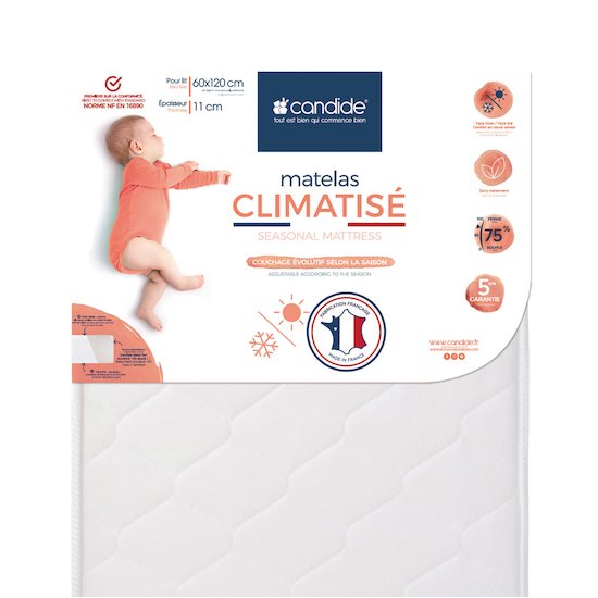 Candide Matelas climatisé  60x120 cm