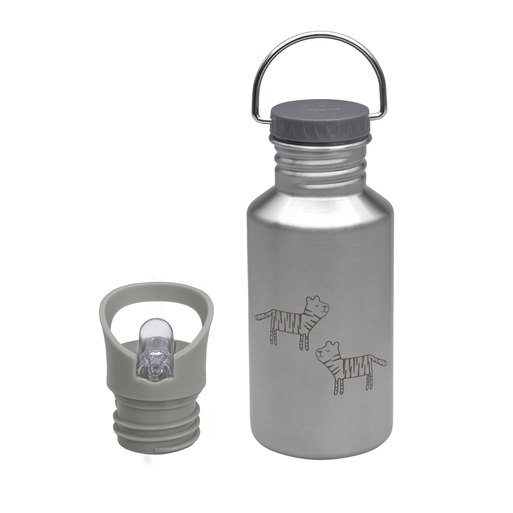 Lässig - Gourde pour enfant inox GRIS Lässig