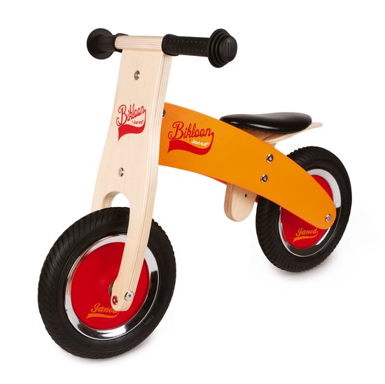 Janod Draisienne Little Bikloon Orange Et Rouge 