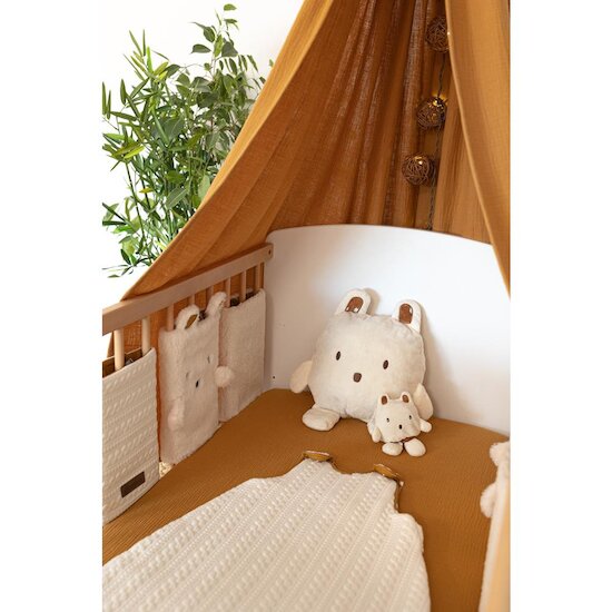 Domiva Tour de lit boubou Beige  Domiva Tour de lit boubou Beige