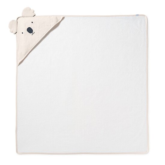 Maïka Cape de bain avec gant Koko/Beige 100x100 cm Maïka Cape de bain avec gant Koko/Beige 100x100 cm