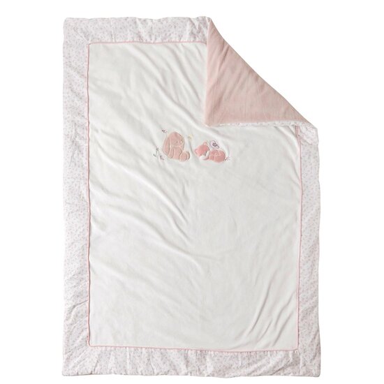 Nattou grande couverture Alice et Pomme Rose 100x135 cm