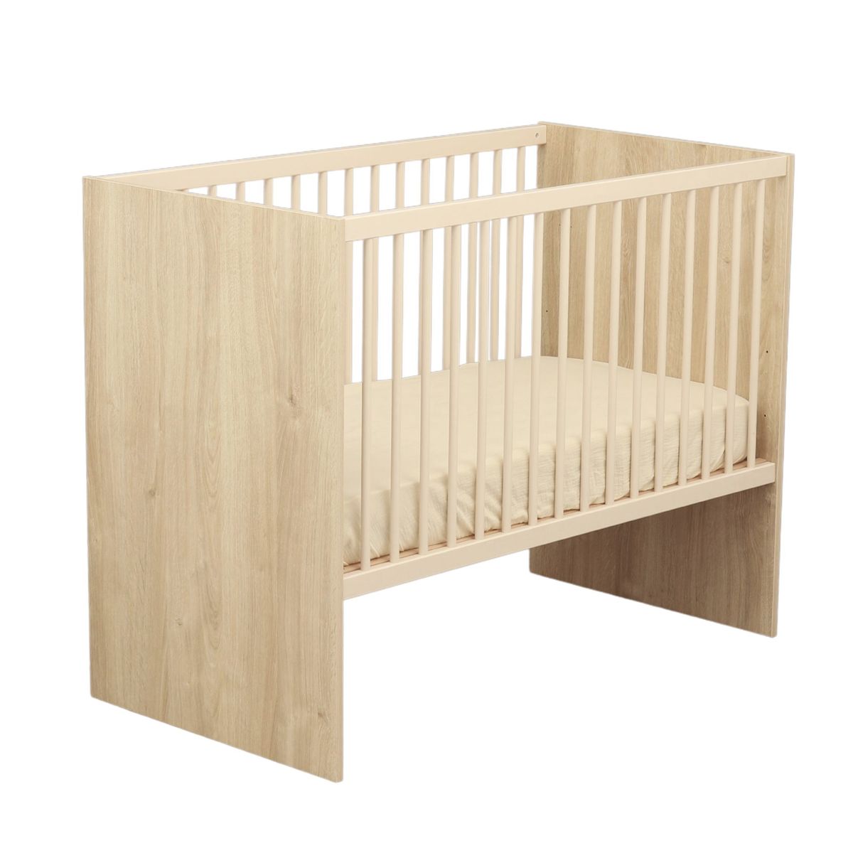 Sauthon - Lit bébé Paloma bois BEIGE Sauthon