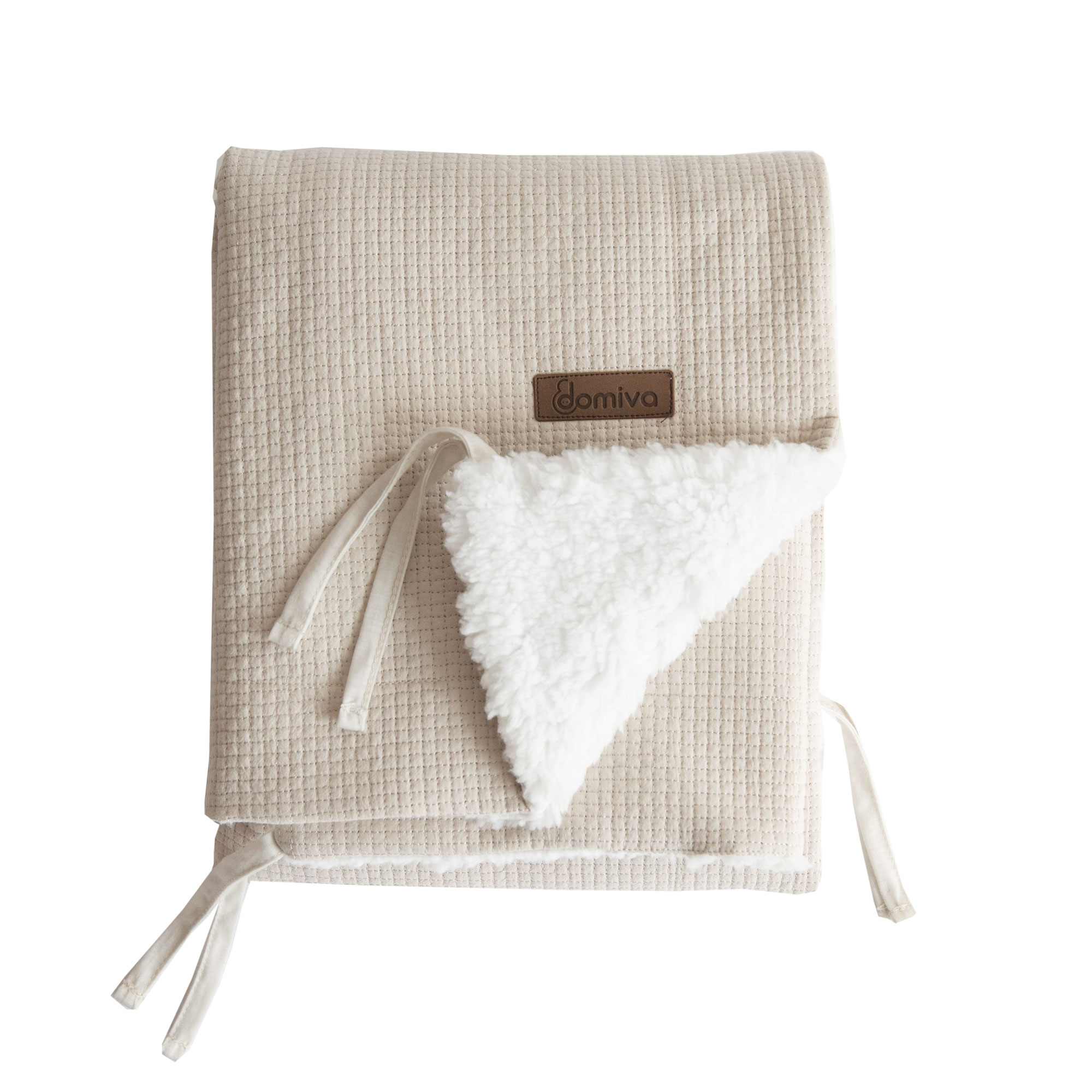 Couverture nomade fluffy BEIGE Domiva