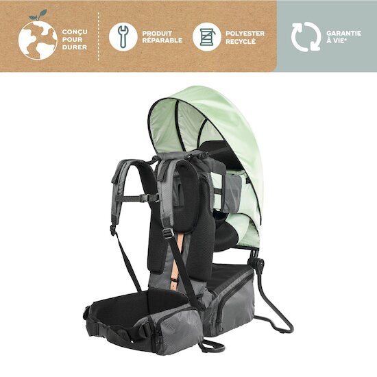 Babymoov Porte-Bébé de Randonnée sans habillage pluie Moov & Hike Vert sauge  Babymoov Porte-Bébé de Randonnée sans habillage pluie Moov & Hike Vert sauge