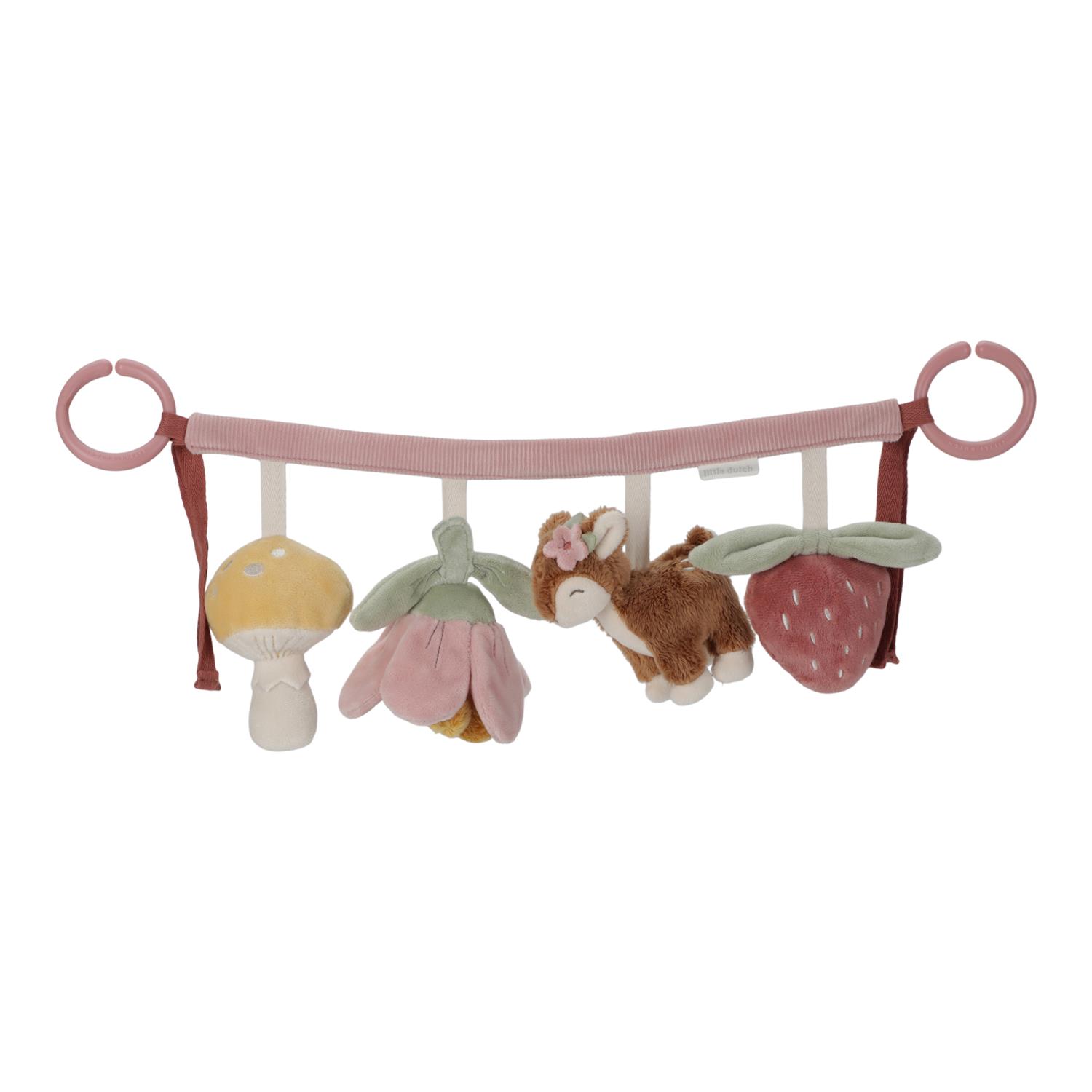 Chaîne d'activités pour poussette MULTICOLORE Little Dutch