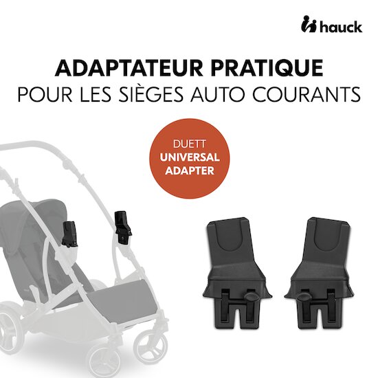 Hauck Adapteur Duett Universal Black  Hauck Adapteur Duett Universal Black