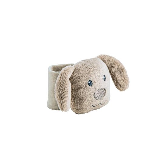 Sterntaler Bracelet Hochet Chien Lucky Gris-Beige  Sterntaler Bracelet Hochet Chien Lucky Gris-Beige