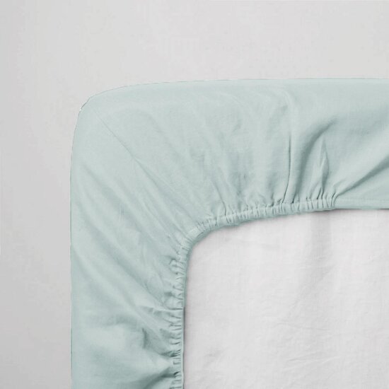 Mon P'tit Dodo Drap-Housse Jersey Vert De Gris  Mon P'tit Dodo Drap-Housse Jersey Vert De Gris