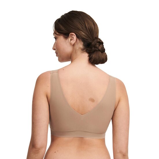 Chantelle Brassière Sans Armatures Col V Cafe Latte  Chantelle Brassière Sans Armatures Col V Cafe Latte