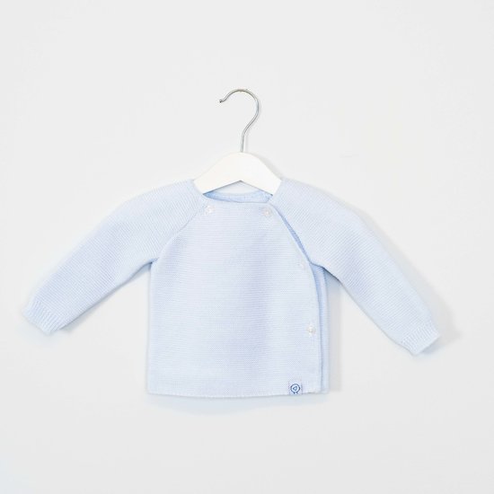 La Manufacture de layette Brassière de naissance avec manches raglantes Bleu Layette 1 mois