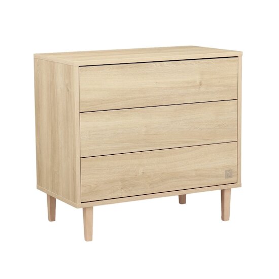 Sauthon Commode 3 tiroirs Paloma bois Chêne Sépia/Hêtre Vernis  Sauthon Commode 3 tiroirs Paloma bois Chêne Sépia/Hêtre Vernis