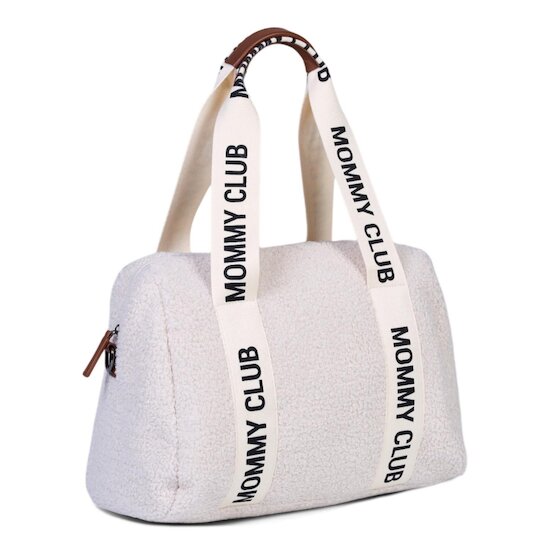 Childhome Sac à Langer Mommy Club Signature Teddy Off White  Childhome Sac à Langer Mommy Club Signature Teddy Off White